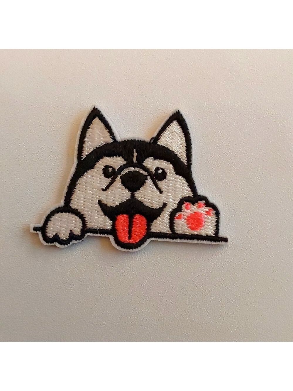 Peekabo Dog Iron On Patch